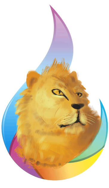 Realistic Leo Club Logo